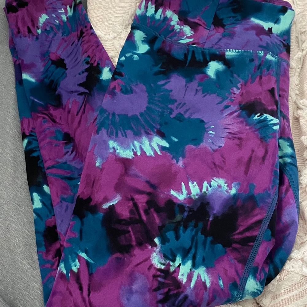 Tie dye yoga pants
